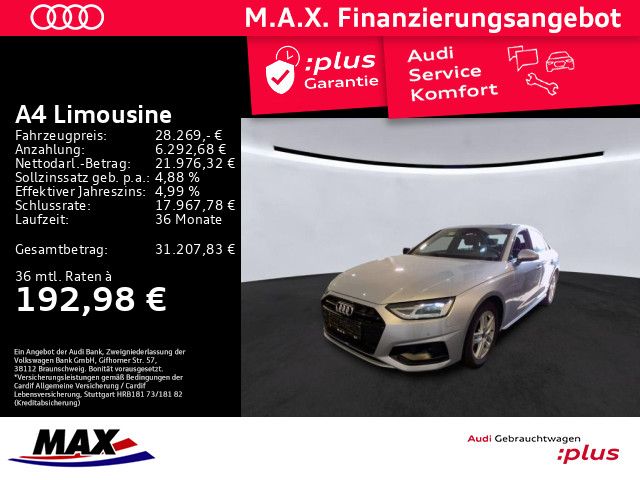 A4 Limousine 40 TDI ADVANCED LED+NAVI+KAMERA+VCP