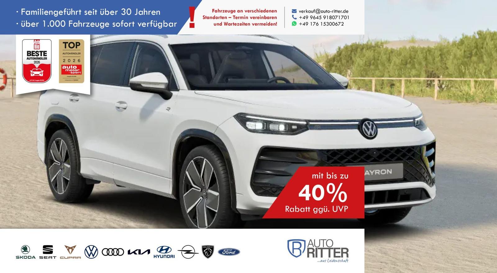 Volkswagen Tayron R-Line ACC|Stand-Hzg|AHK|RFK|PANO|Navi...