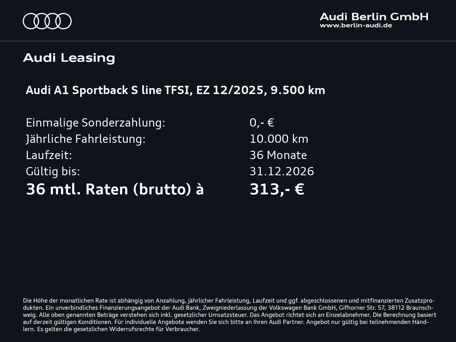 Audi A1 Sportback S line 35 TFSI S tronic