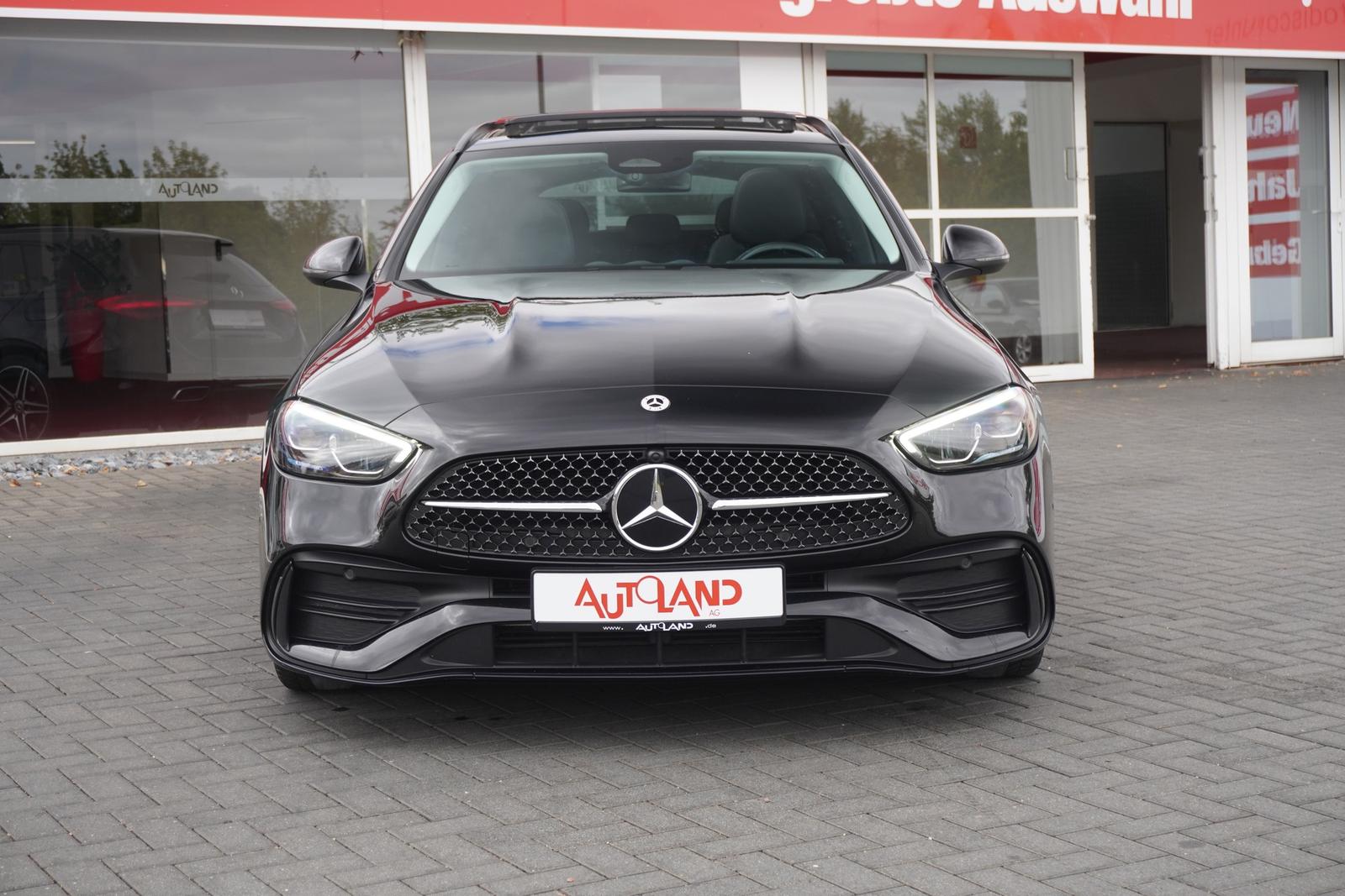 Mercedes-Benz C-Class C180 T-Modell AMG Line LED Navi Panorama Kamera, миниатюра 7