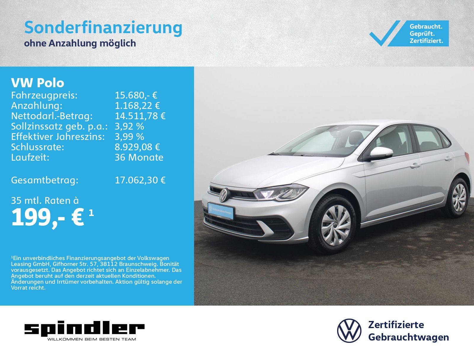 Volkswagen Polo Life 1.0/ Navi, CarPlay, ParkAssi, LED, SHZ