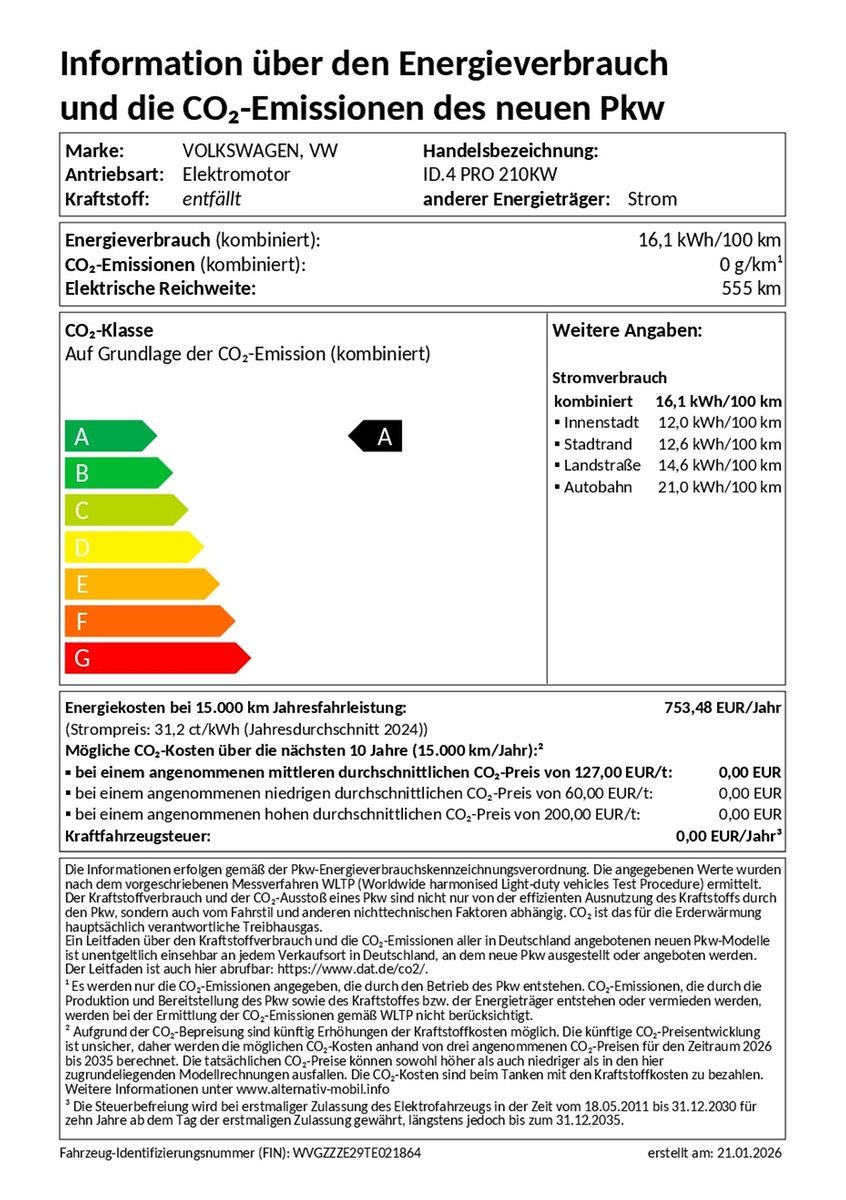 Volkswagen ID.4 Pro 210 kW/77kWh Infotainment-Paket AHK Wär imagem 2