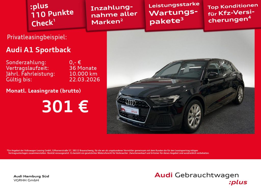 A1 Sportback 25 TFSI advanced S tronic LED/ACC