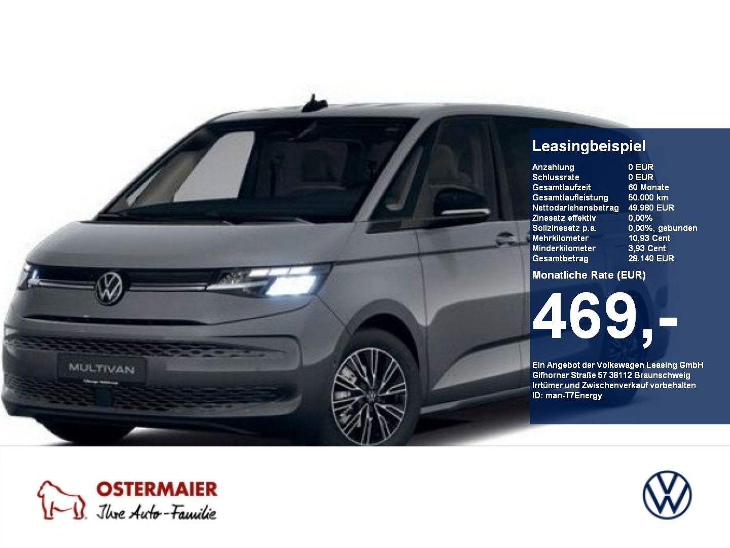 Volkswagen T7 Multivan Energy 2.0TDI SITZHG,ALU,KLIMA