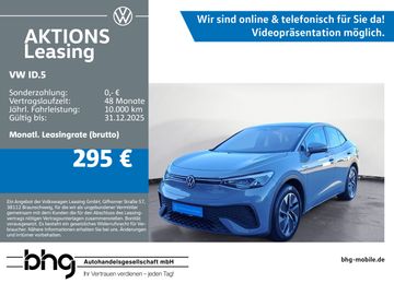 Volkswagen Leasingangebot: Volkswagen ID.5 Pro Assistenzpaket Komfortpaket Navi AirCar