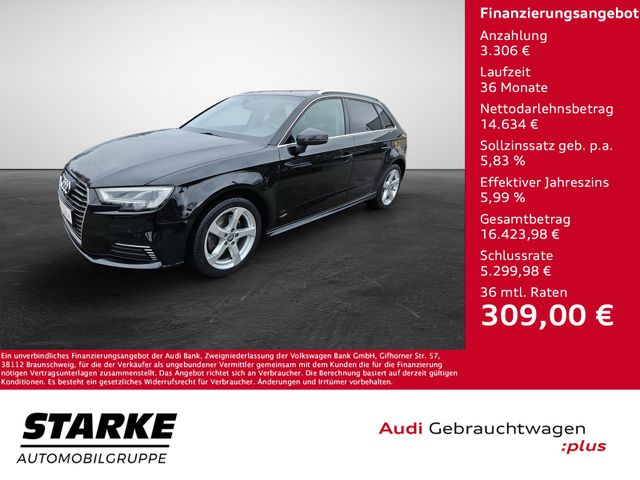 Audi A3 Sportback 40 TFSI e S tronic sport ASI LED  S