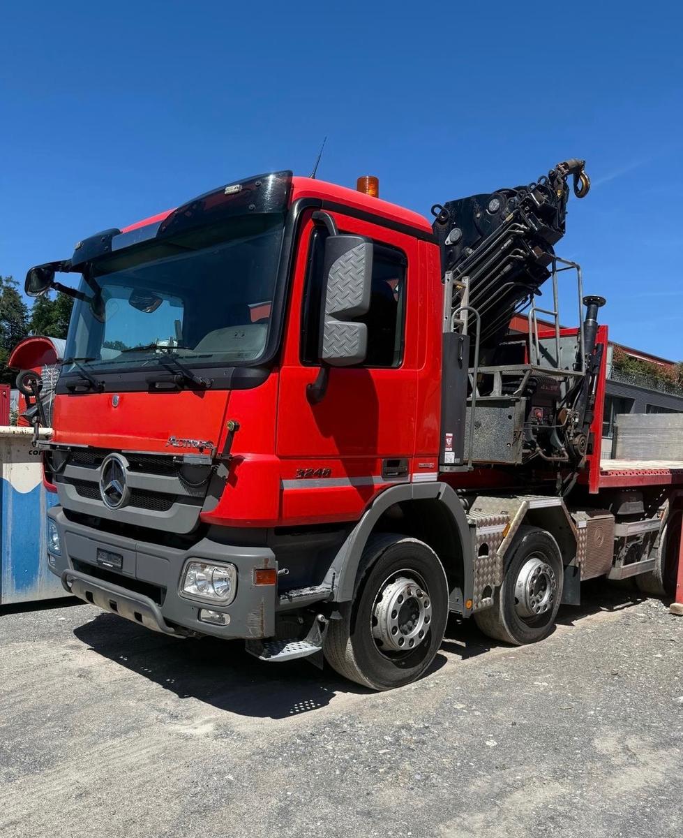 Mercedes-Benz Actros 3248 8x4, E5, Hook Hiab + Hiab 322 crane