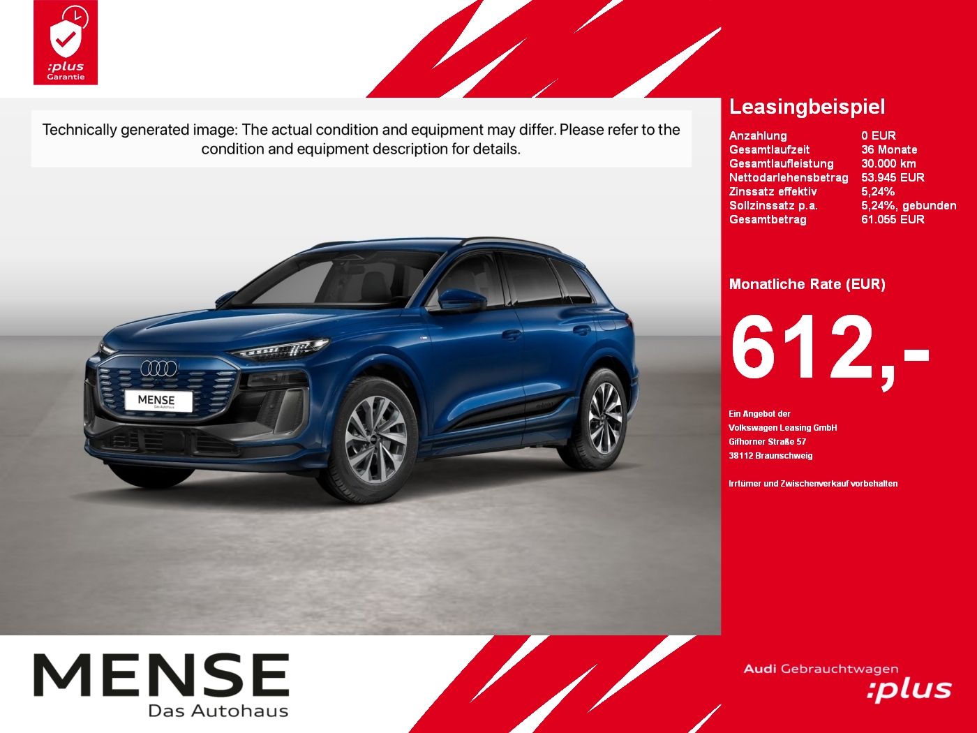 AUDI Q6 e-tron performance 225 kW S-Line B&amp;O HUD Luft