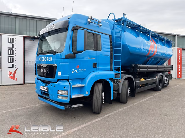 MAN TGS 35.480 8x2-4 BL-Heitling Silo Pellets *TOP*