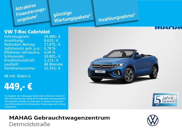 Volkswagen T-Roc Cabriolet 1.5 TSI R-Line Navi LED+ ACC Sit