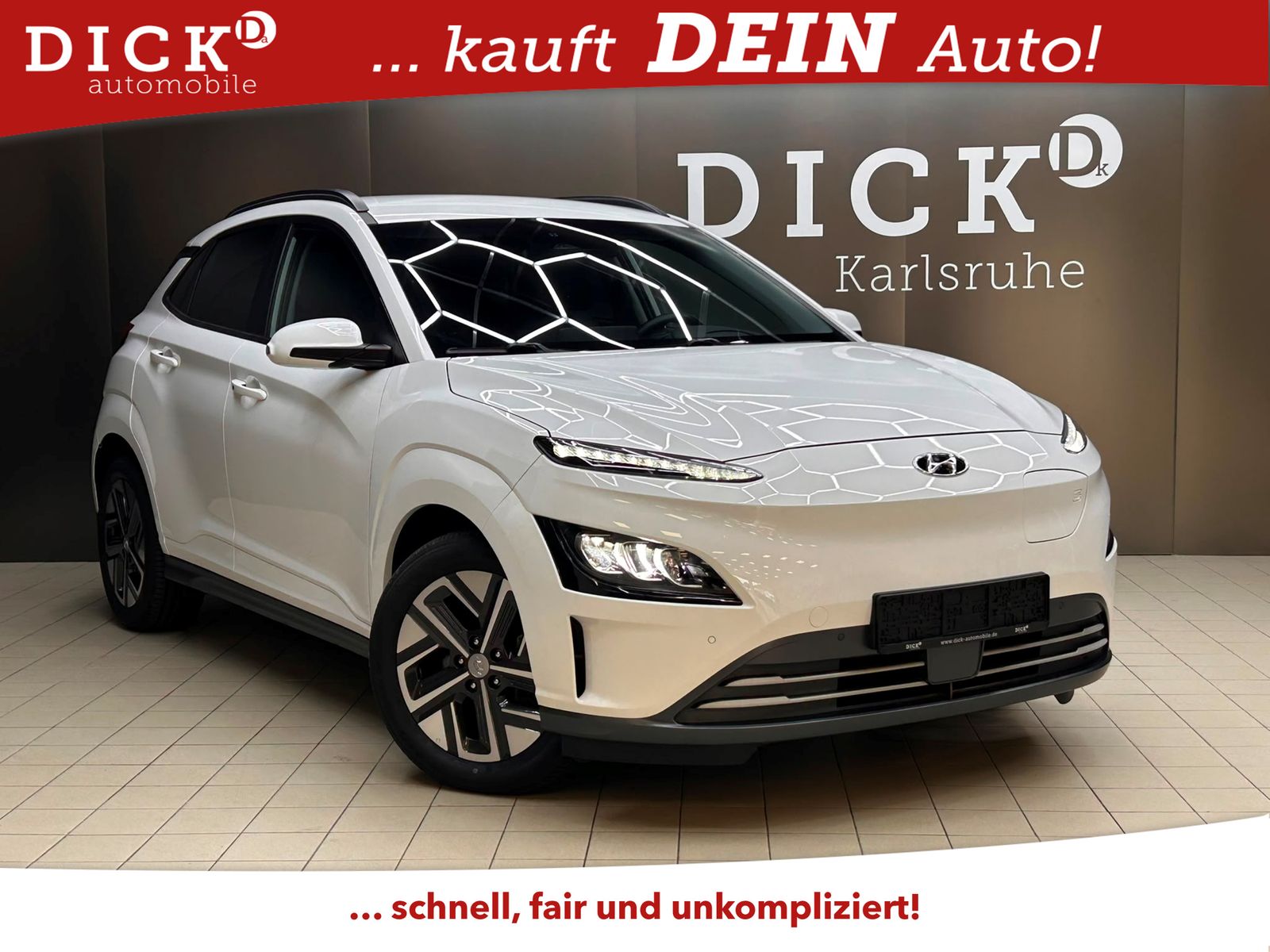 Hyundai Kona Elektro Prime WERKSG+LEDER+LED+HUD+KAM+KREL