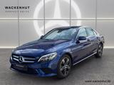 Mercedes-Benz C 220 d AVANTGARDE RFK+SHB+ASSIST-PAKET+NAVI+LED - mit Diesel-Antrieb: Blau, Teilleder, Panorama-Dach, Limousine