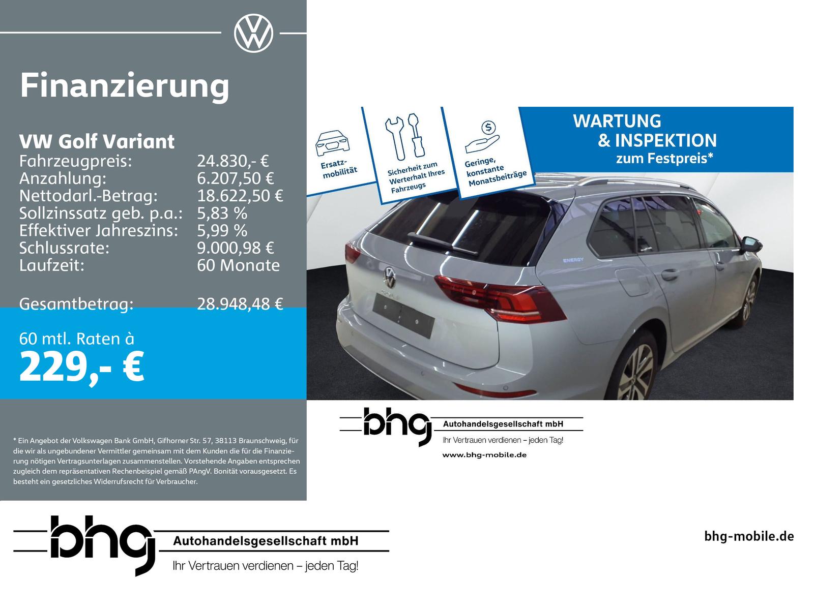 Volkswagen Golf Variant 1.5 TSI Navi HUD ACC LED-Plus PDC, миниатюра 5