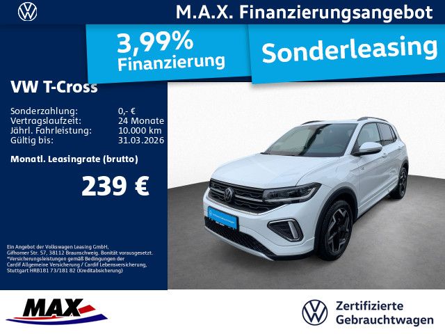 T-Cross 1.5 TSI DSG R-LINE LED+KAMERA+AHK+DCP+PD