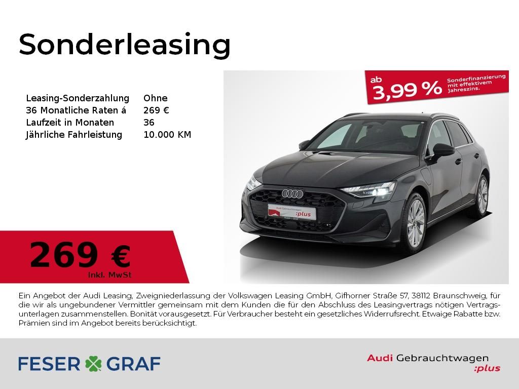 Abbildung Leasingangebot Audi A3 Sportback 40 TFSI e S tronic Virtual/Navi/LED
