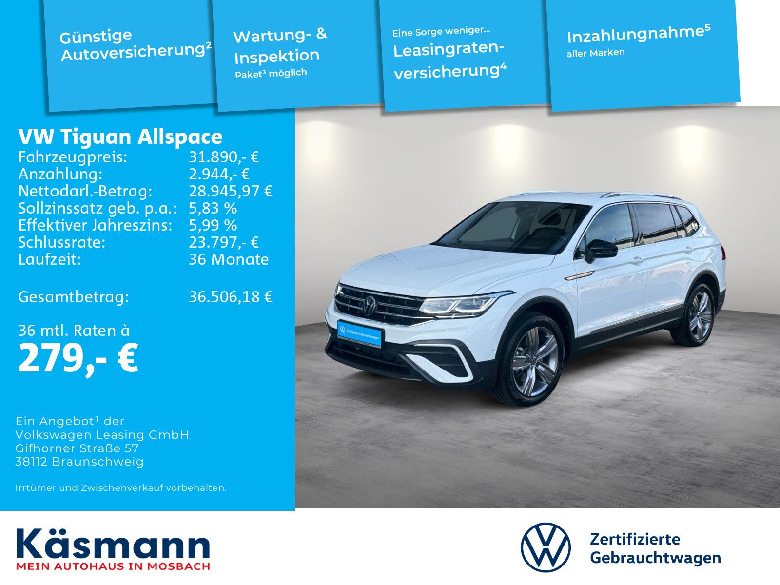 Volkswagen Tiguan Allspace Move 2.0TDI 4M AHK MATRIX HUD foto 2