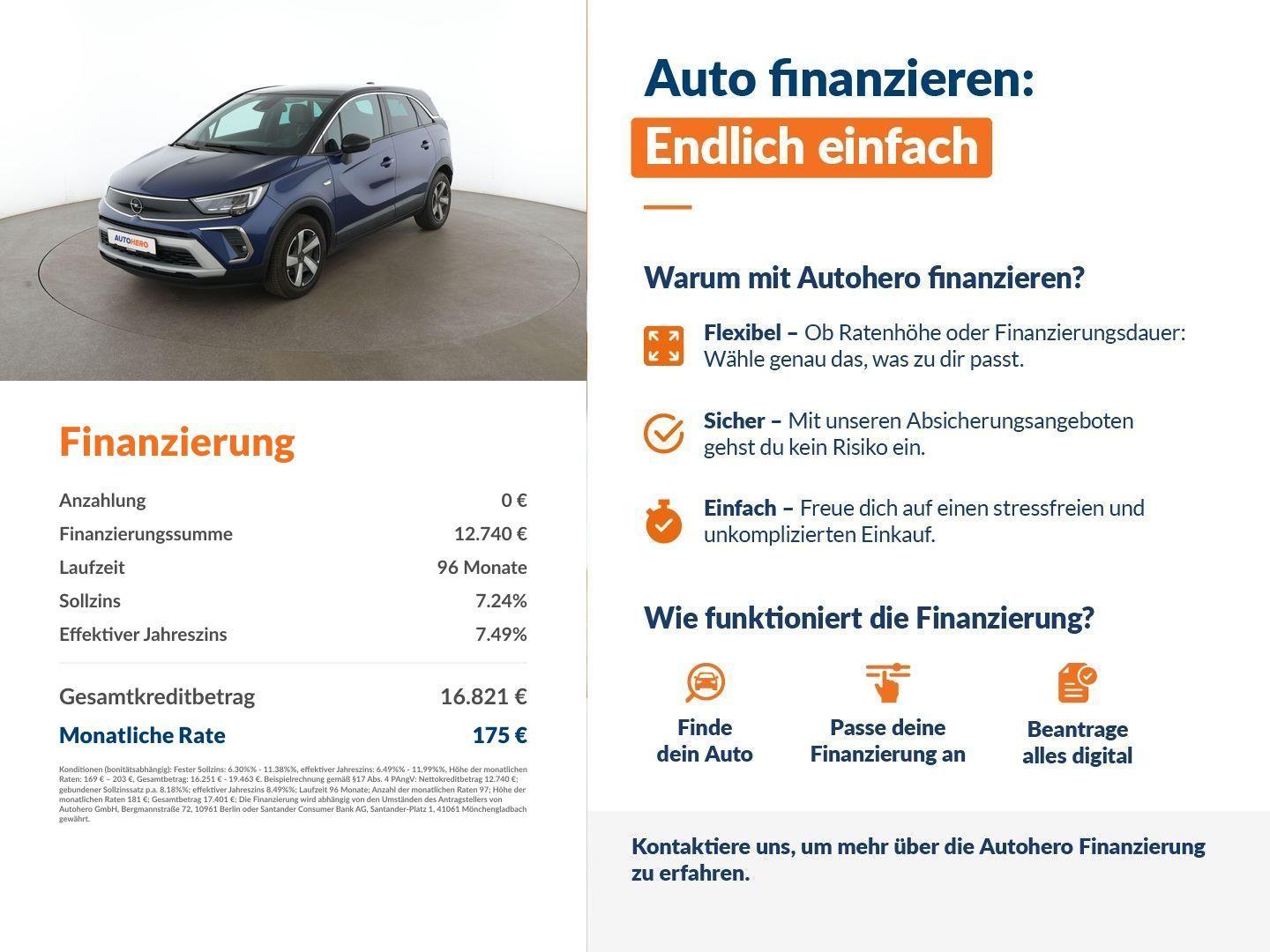 Opel Crossland X 1.5 CDTI Elegance Aut.*NAVI*CAM*SHZ*, миниатюра 2