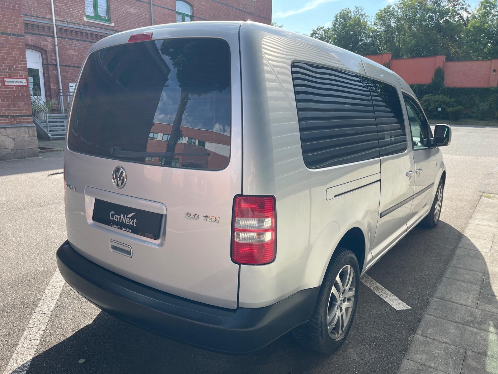 Volkswagen Caddy Maxi 2.0TDI 7Sitzer Klima NAVI TÜV NEU
