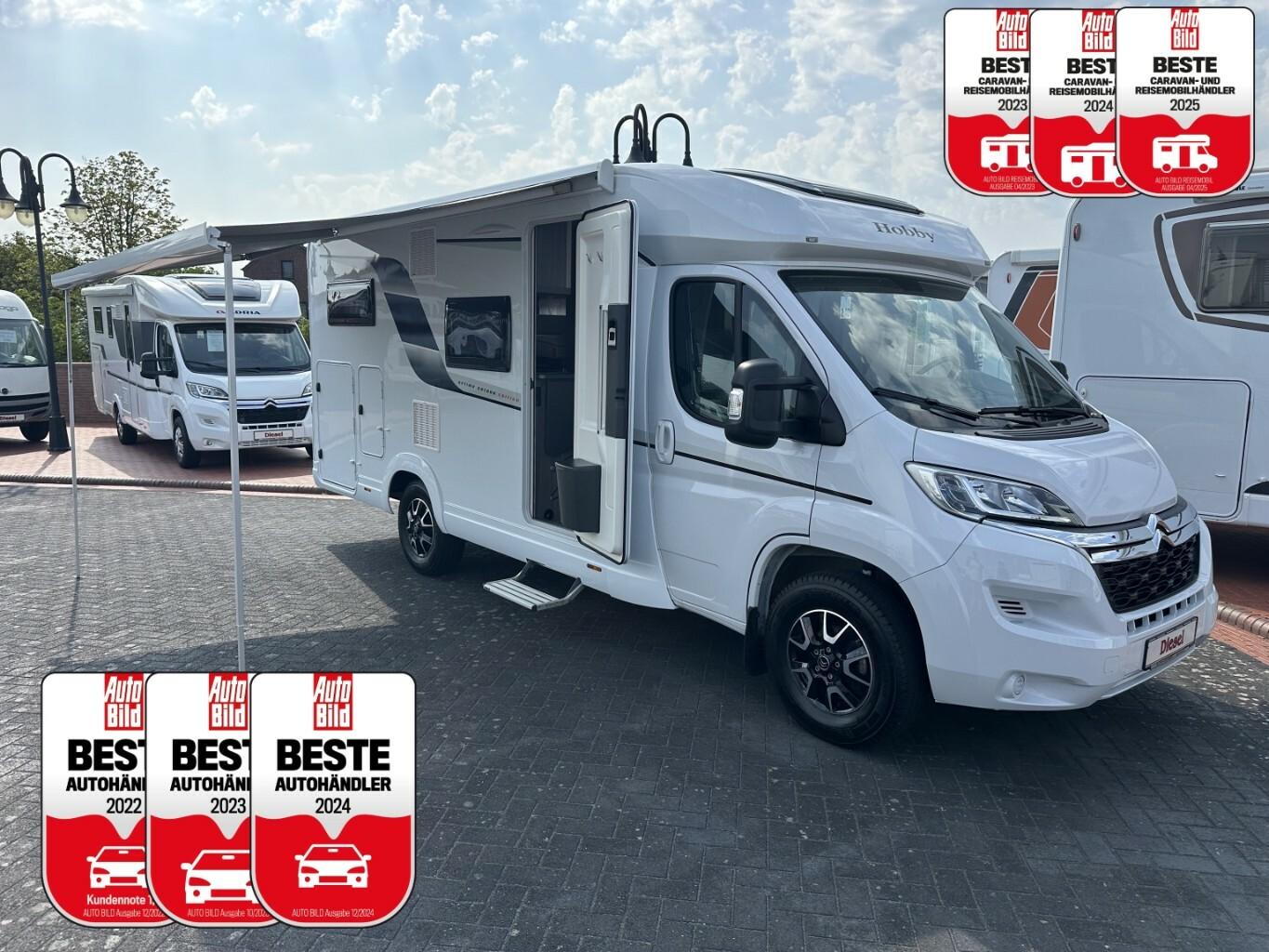 Hobby V65 GE OnTour Edition +Einzelbett+SAT/TV+Solar+N