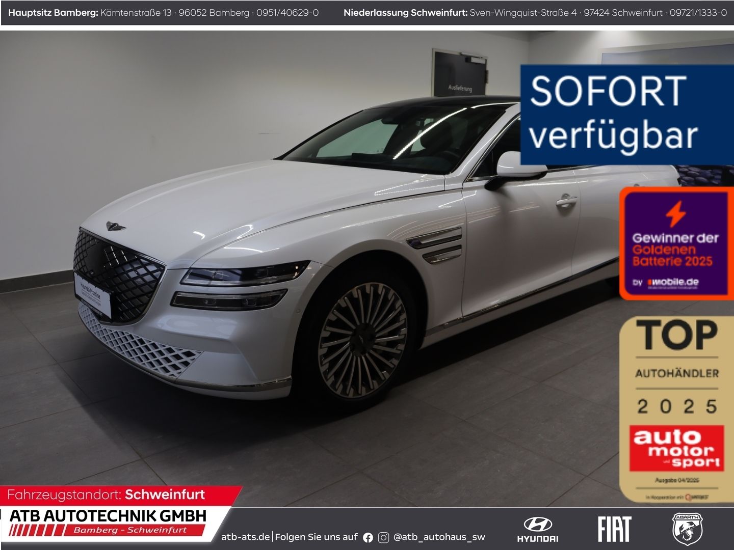Fahrzeugabbildung Genesis G80 Electrified 4WD Luxury 87,2 kWh 98,1% SOH So