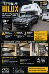 Northern Lights Campers Toyota Hilux Invincible mit NL Camp 5 2,8ltr Mil - Wohnmobil Pickup