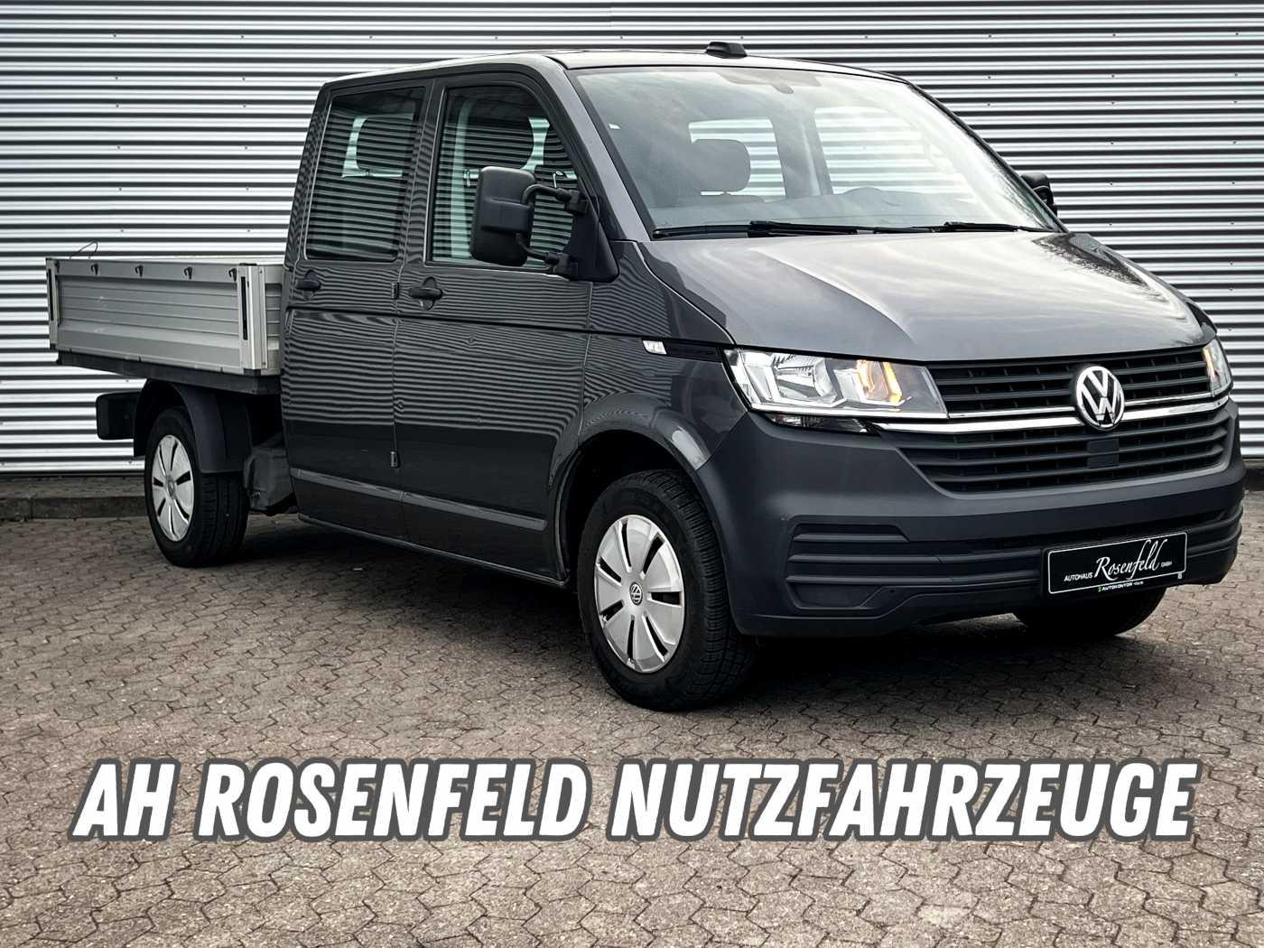 Volkswagen T6 Transporter T6.1 2,0TDI DoKa Pritsche LR AHK+Navi+Klima+6 Si, миниатюра 2