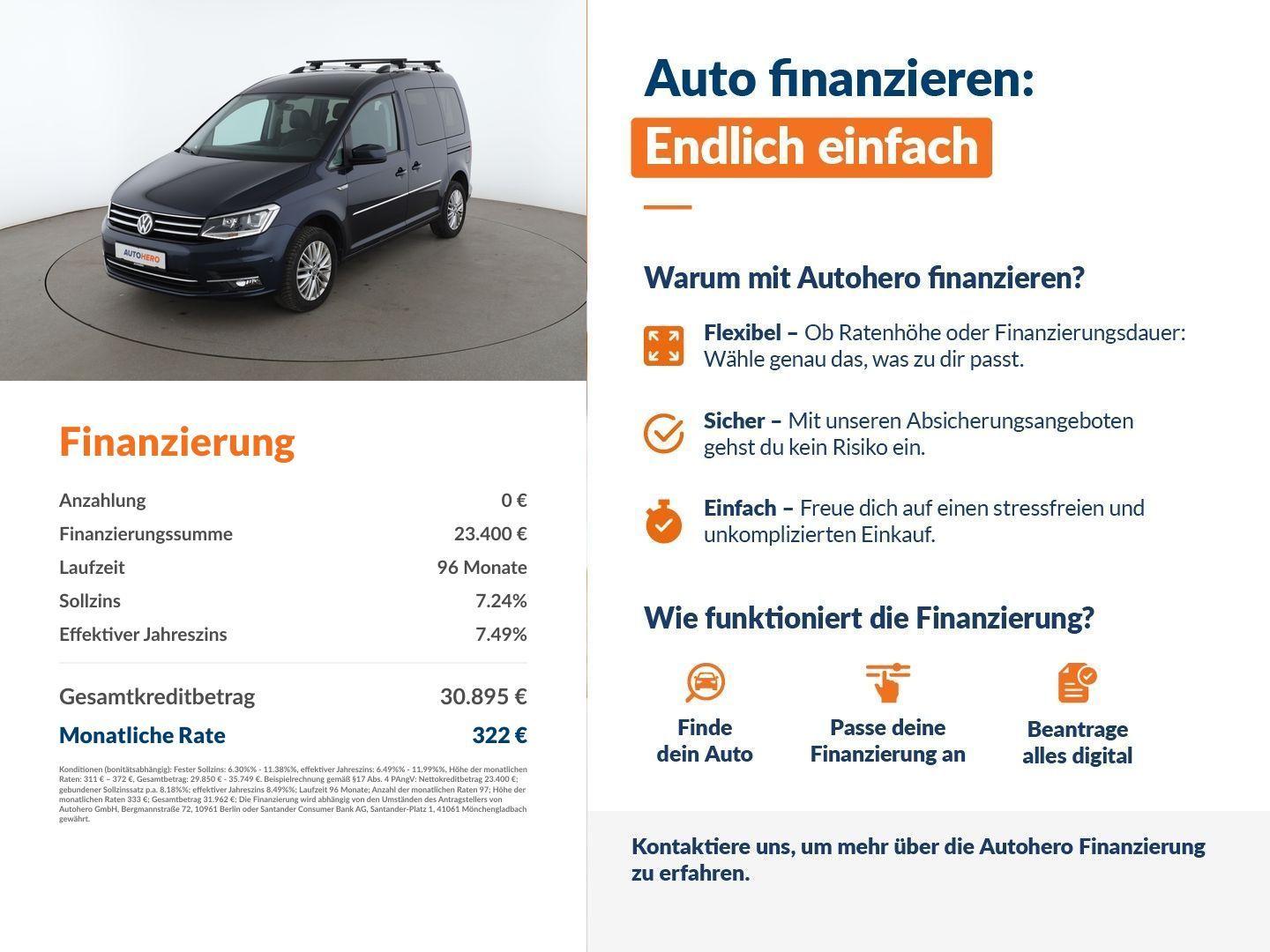 Volkswagen Caddy 2.0 TDI Highline BlueMotion Tech Aut.*NAVI