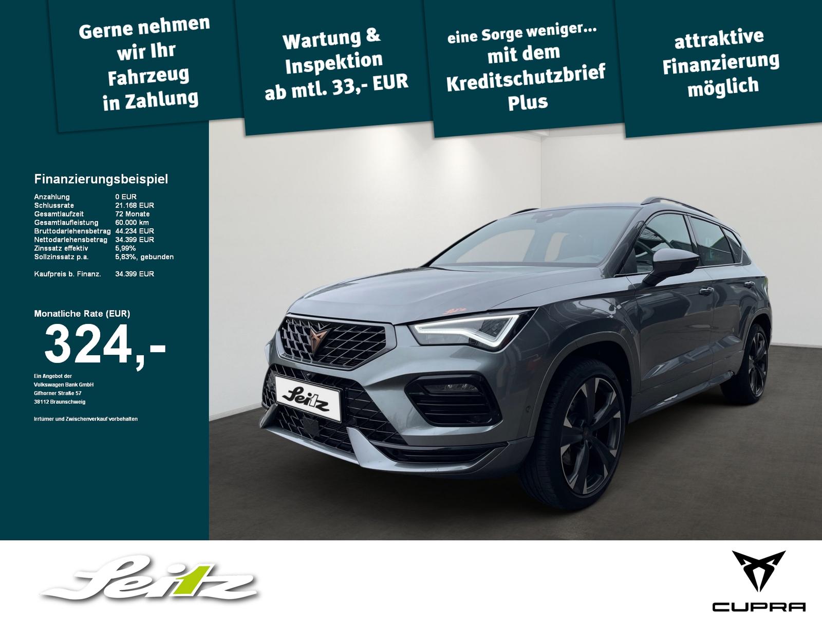 Cupra Ateca 2.0 TSI 4Drive *AHK*LED*KAMERA*NAVI*