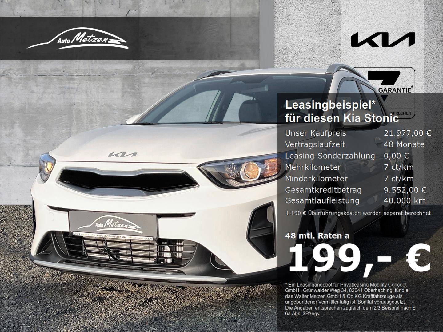 Kia Stonic 1.0 T-GDI Vision Navi Apple CarPlay Andro