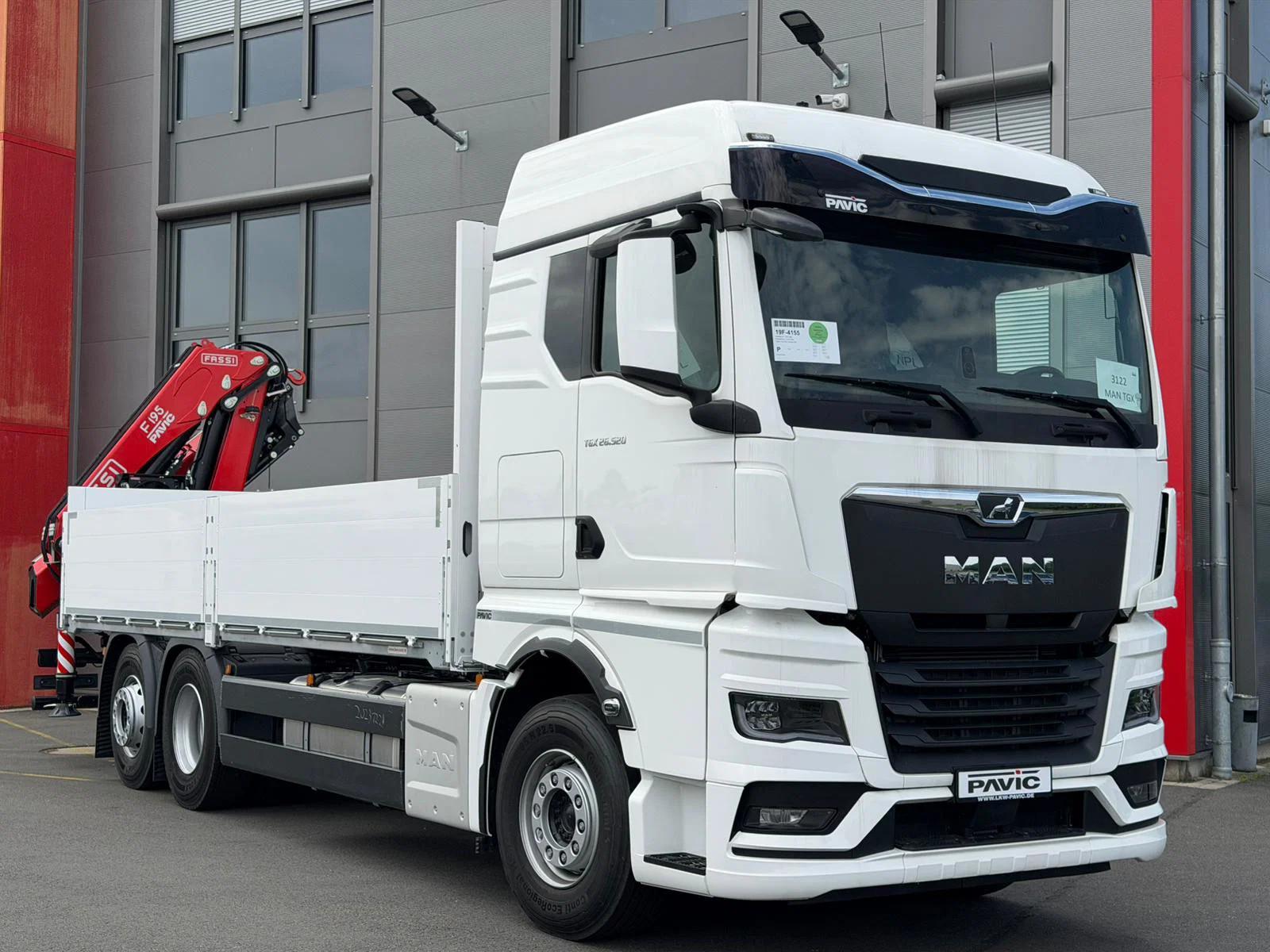 MAN TGX 26.520 6x2-4 BL Baustoff-Pritsche FASSI F195
