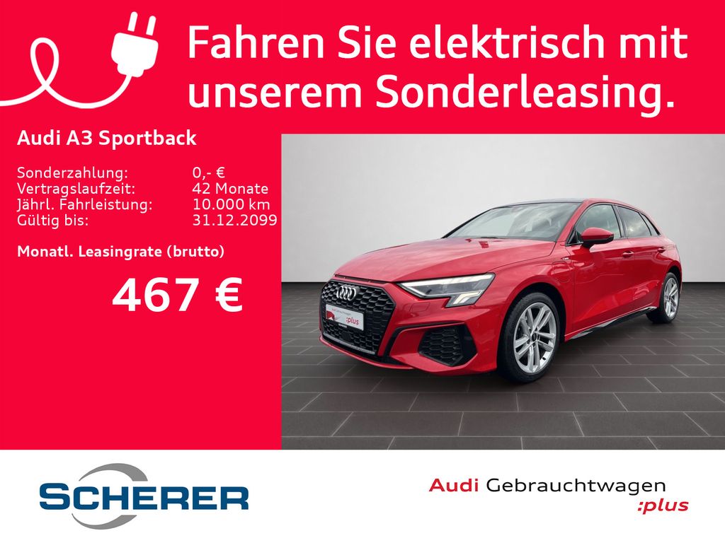 A3 Sportback S line 40 TFSIe S tronic PANO NAVI