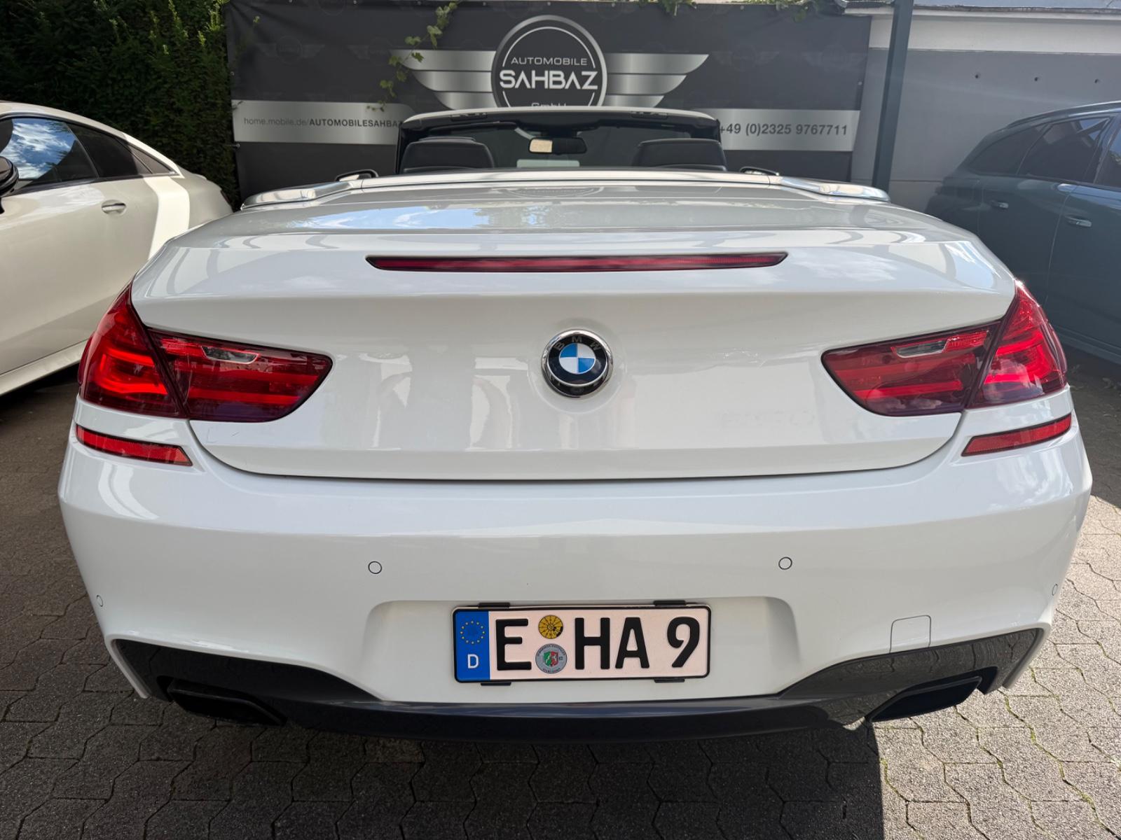 BMW Série 6 650i Cabriolet Pack M Sport | 405 ch | BVA | Son Bang & Olufsen | Affichage tête haute | Caméra 360° | Sièges ventilés | Keyless