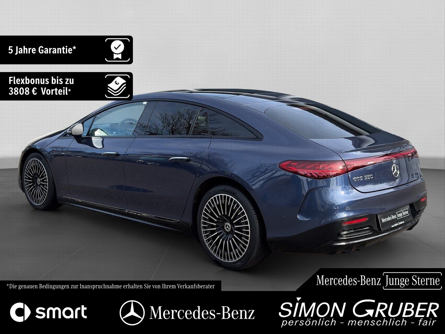 Fahrzeugabbildung Mercedes-Benz EQS 350 AMG Pano HUD DigiLight HaL Burmes 21Zoll