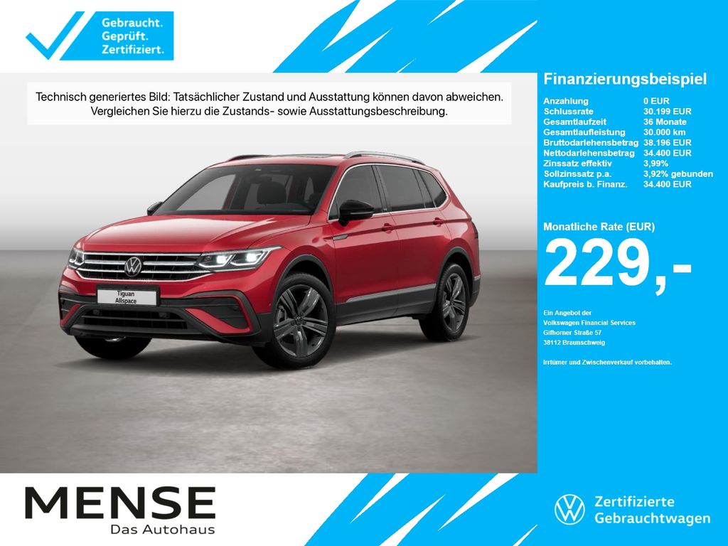 Volkswagen Tiguan Allspace 2.0 TDI 4Motion DSG Life Matrix