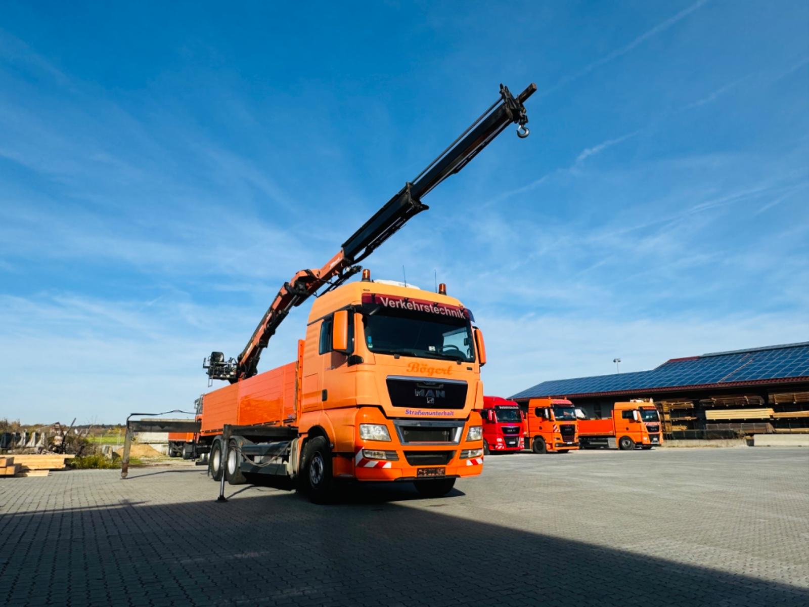 MAN TGX26.480 6x4 BL Pritsche Heckkran ATLAS 300.2V