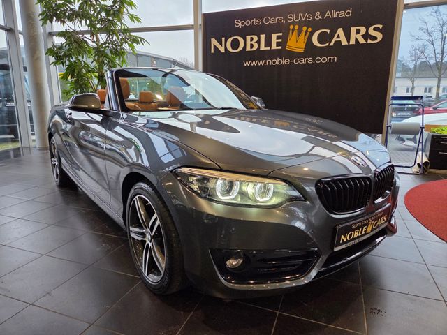 BMW 220d Cabrio Sport Line H/K LED NAV SHZ PDC 17"