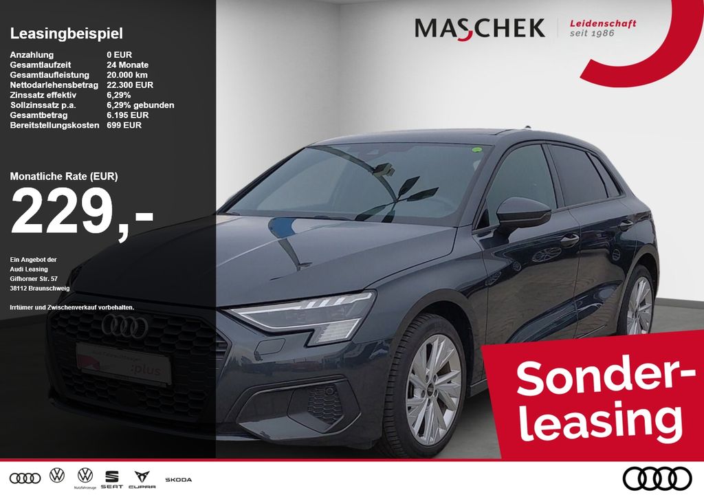 Audi A3 Sportback 30 TFSI Sonderleasing! AHK Navi Sit