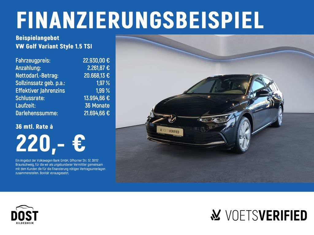 Golf Variant Style 1.5 TSI LED+NAVI+SHZ+RearView