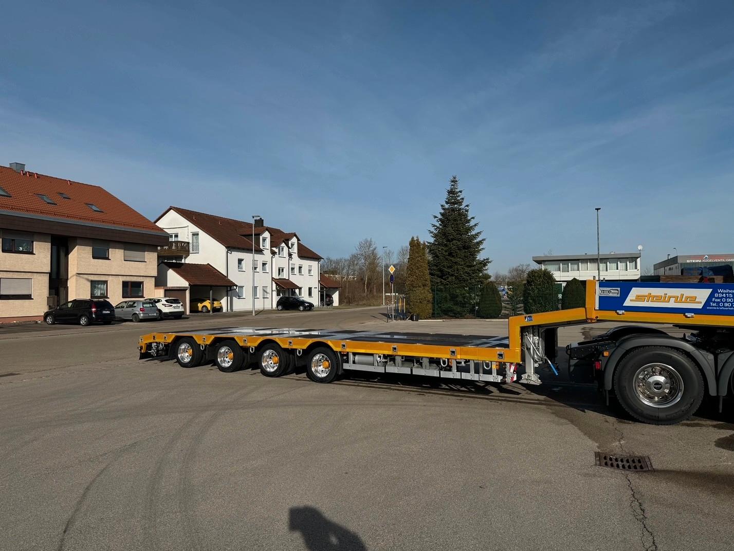 Meusburger 4 Achsger Nieder Tieflader Sonderbau