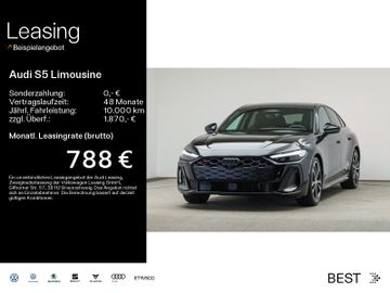 Audi Leasingangebot: Audi S5 Limousine MEMORY*HUP*TECHPRO*MMI*B&O*DASHCAM*
