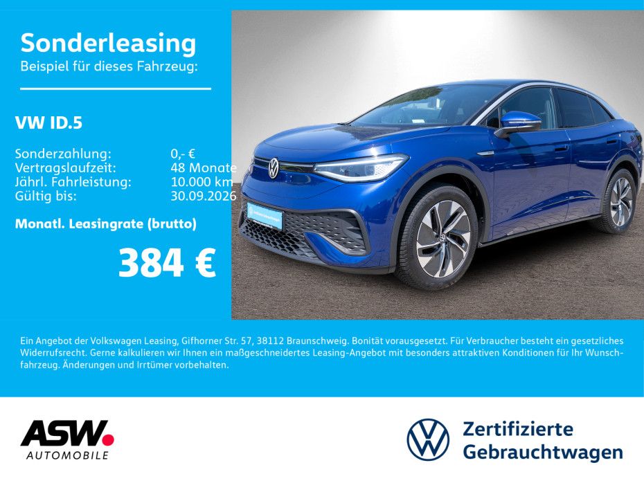 Volkswagen ID.5 Pro Performance Navi LED PANO 360° HUD Wäpu