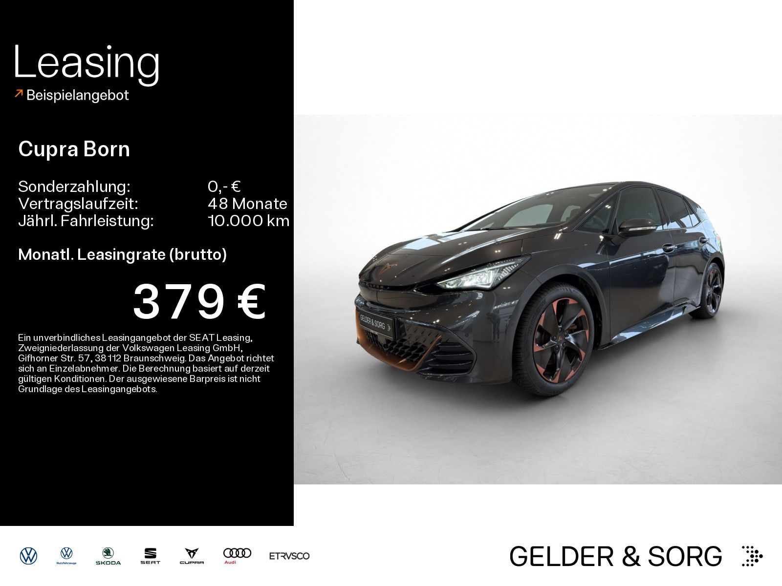 Cupra Born 231PS 62kWh* RFK*Pano*ACC*LED*Navi*Sideassi