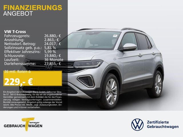 Volkswagen T-Cross 1.0 TSI DSG LIFE MATRIX LM17 SITZHZ KAME