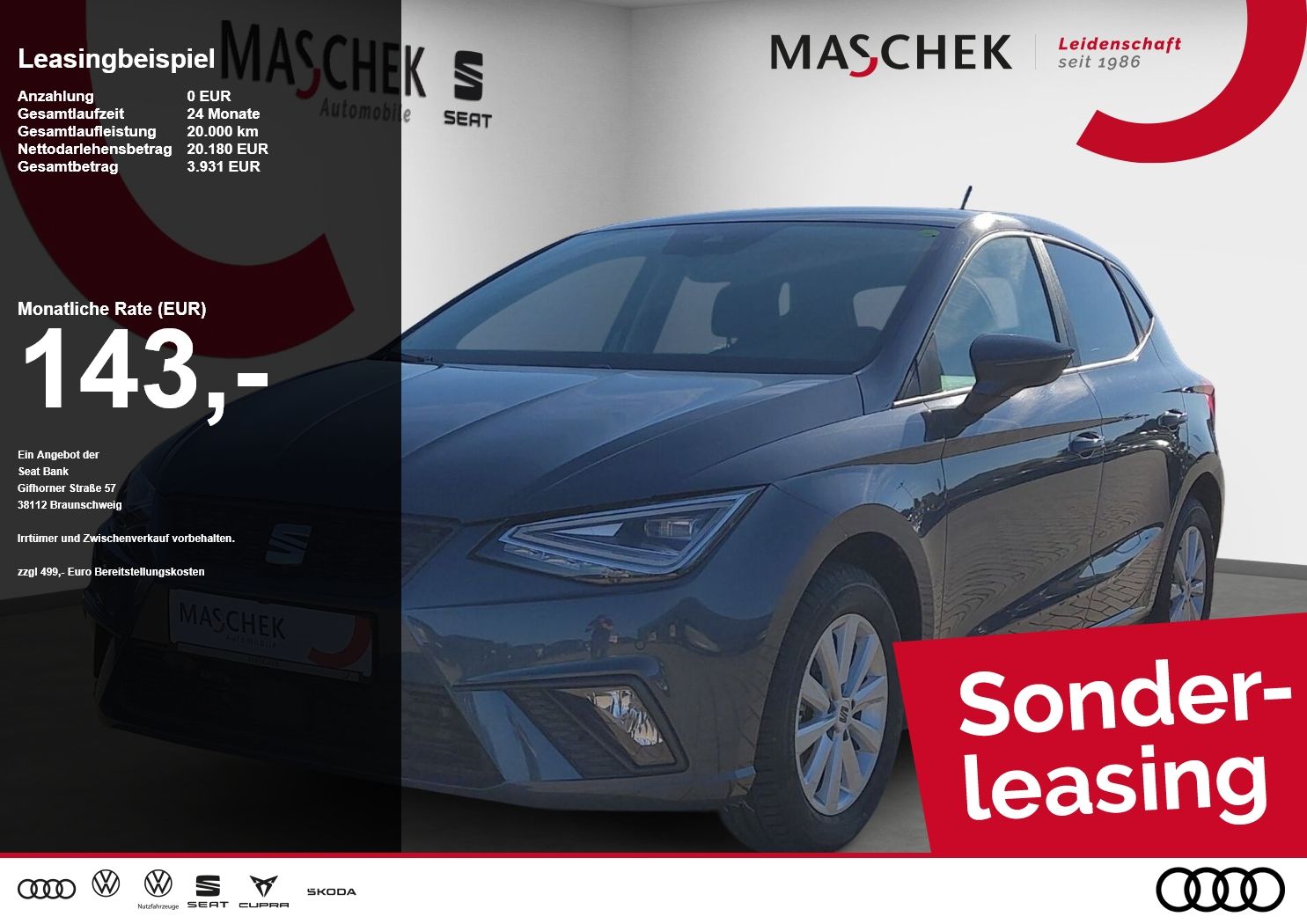 Seat Ibiza Style 1.0 TSI Navi RearView LED Sitzh. Car