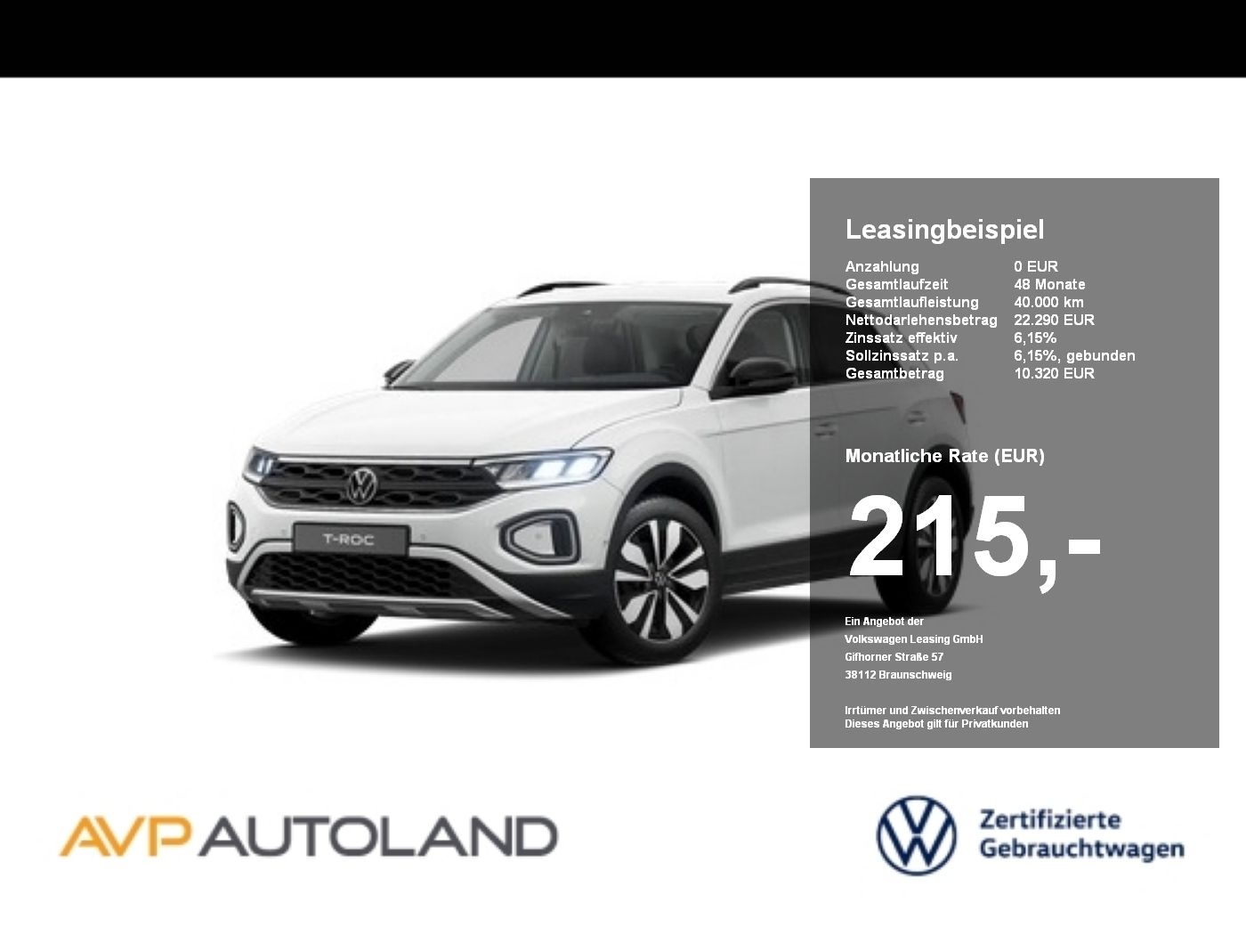Volkswagen T-Roc 1.0 TSI GOAL | NAVI | LED | ACC | SITZH. |