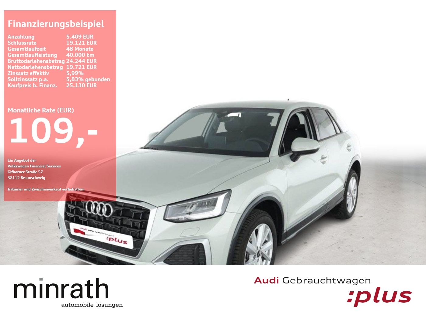 Audi Q2 35 TFSI advanced APP+VIRT+LED+PDC+Facelift