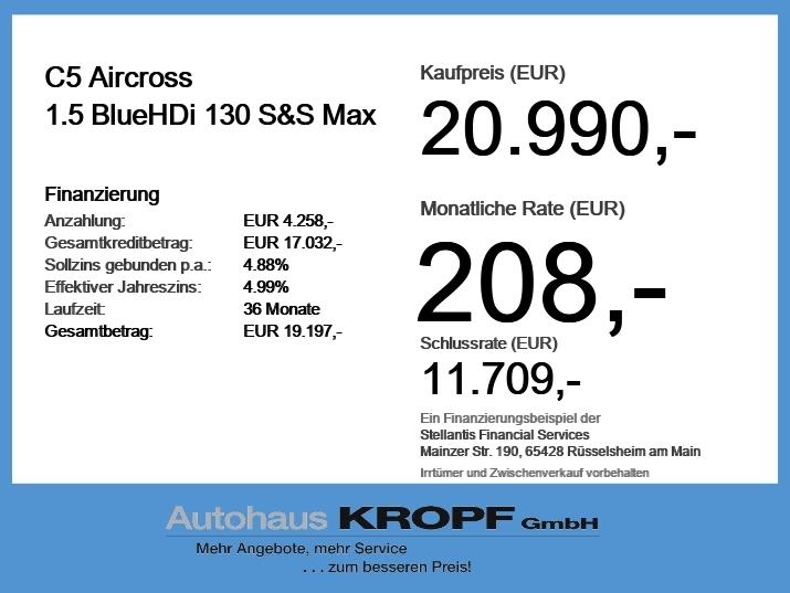 Citroën C5 Aircross 1.5 BlueHDi 130 S&S Max Alcantara+LM