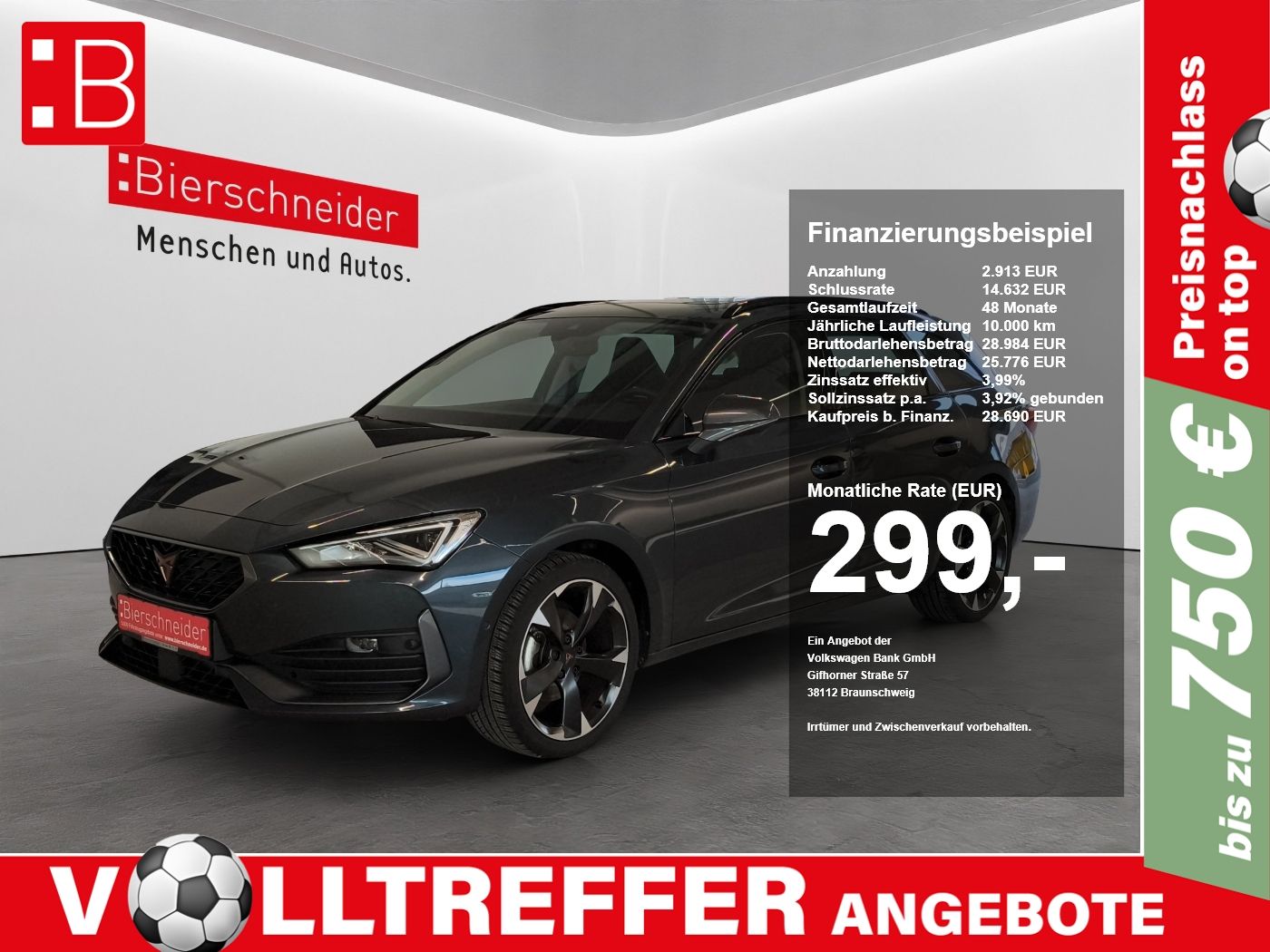 Cupra Leon SP 1.5 TSI PANORAMA+AHK+KAMERA+PARKLENK