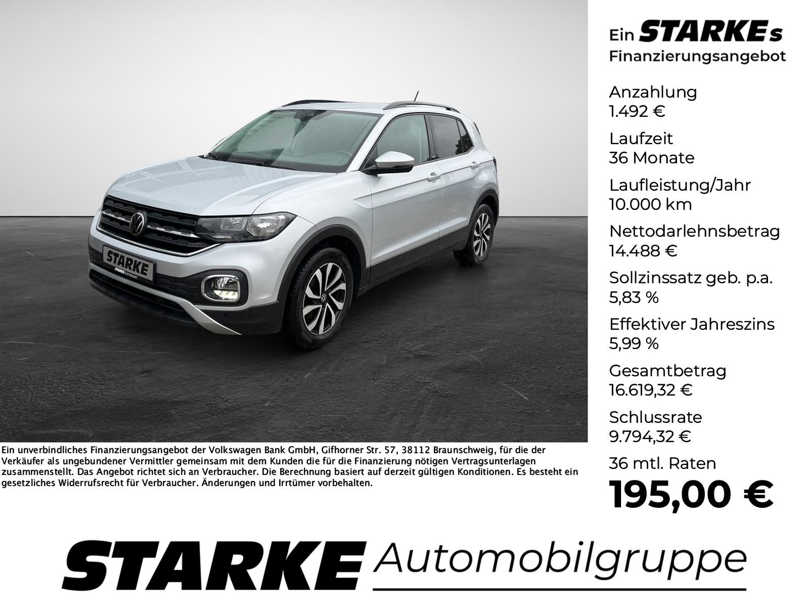 Volkswagen T-Cross 1.0 TSI Active  AHK Navi Kamera PDC LM T