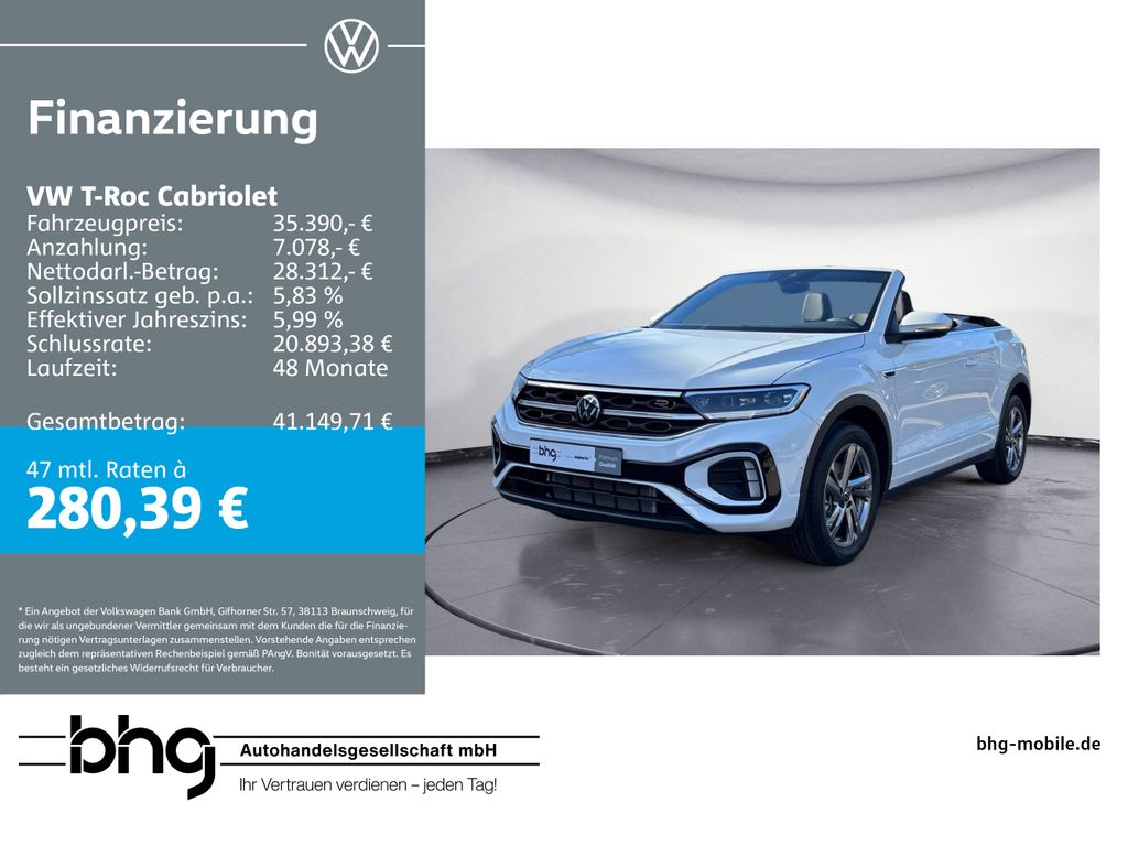 T-Roc Cabriolet R-Line 1.5 l TSI OPF  6-Gang